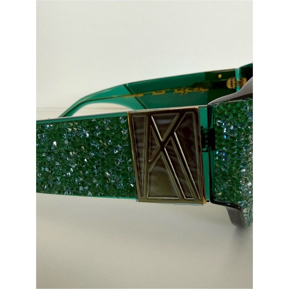 NEW!!! Anna-Karin Karlsson women emerald sunglasses limited edition Retail 1750 - Picture 4 of 7